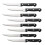 8 Triple Rivet 45 Steak Knife Set Black 1