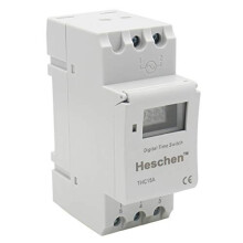 Digital LCD Power Weekly Programmable Timer Relay Switch THC15A AC 220240V 16 Amp SPST 35mm DIN Rail