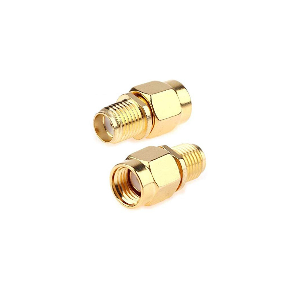 Coaxial Coax Adapter Sma Female To Rpsma Male Jack Adapter Sma Male Plug To Sma Female Connector 2 Pack 723740445343