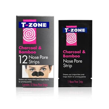 Charcoal Bamboo Nose Pore Strips 12 Pack Specially Formulated to Unclog Pores Remove Impurities