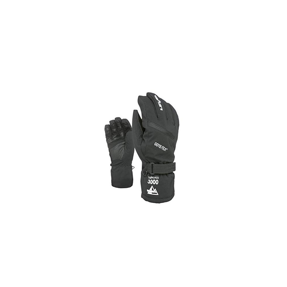 Waterproof GoreTex Mens Outdoor Skiing Gloves available in Black Size 8