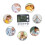 Digital Dual Kitchen Timer Cooking Timer Magnetic Timer Adjustable Alarm Volume Count UpCountdown Timer Memory Time Loud Alarm Digital Timer for 7