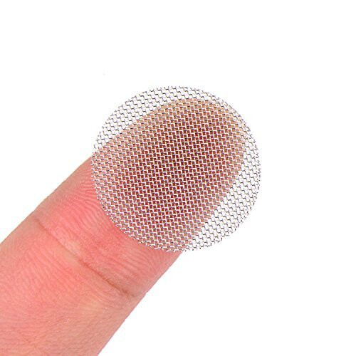 Stainless Steel Smoking Screens Pipe Screen Filters 15 mm with Storage