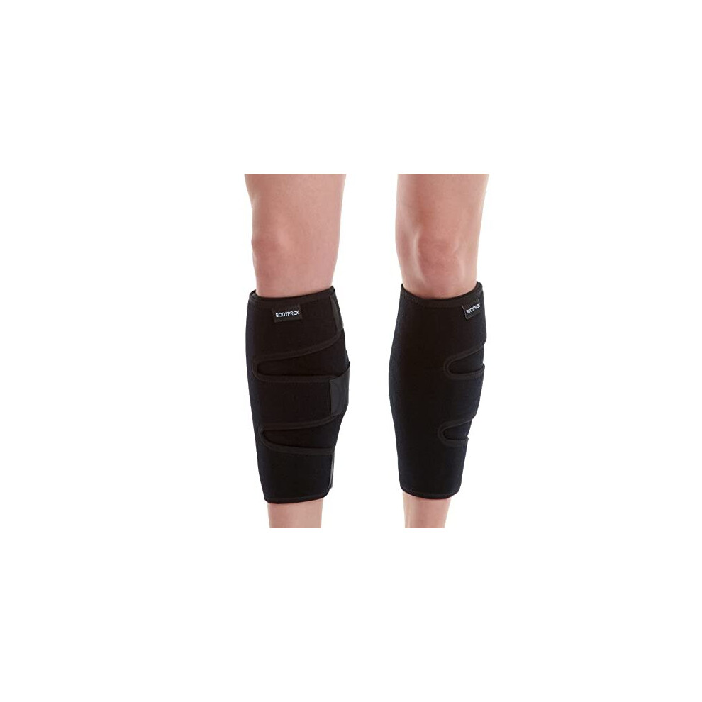 Bodyprox Calf Support Brace 2 Pack Adjustable Shin Splint Compression Sleeve