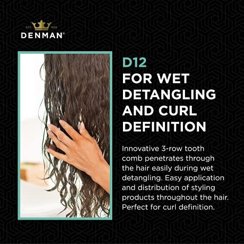 Denman D2 TAME Tease Comb Pink 1 count 2