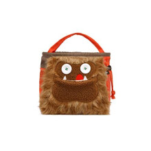 UnisexAdult Orange Fur Ripstop Fleece Lining Side and Bottom Pockets Bag MultiColoured MultiColoured one Size