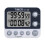 Digital Dual Kitchen Timer Cooking Timer Magnetic Timer Adjustable Alarm Volume Count UpCountdown Timer Memory Time Loud Alarm Digital Timer for 1