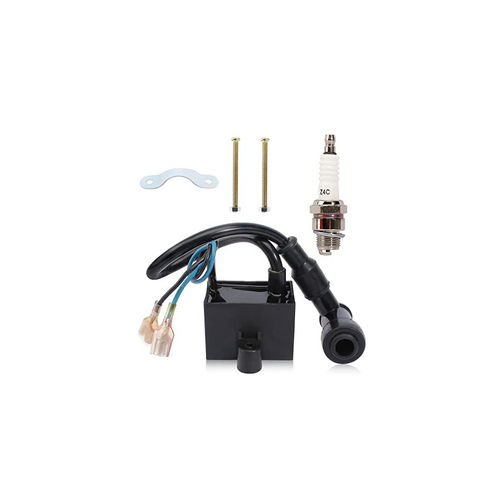 Cdi Ignition Coil Spark Plug For 49Cc 50Cc 60Cc 66Cc 70Cc 80Cc 2Stroke Engine Motorized Bicycle Bike 763684403092