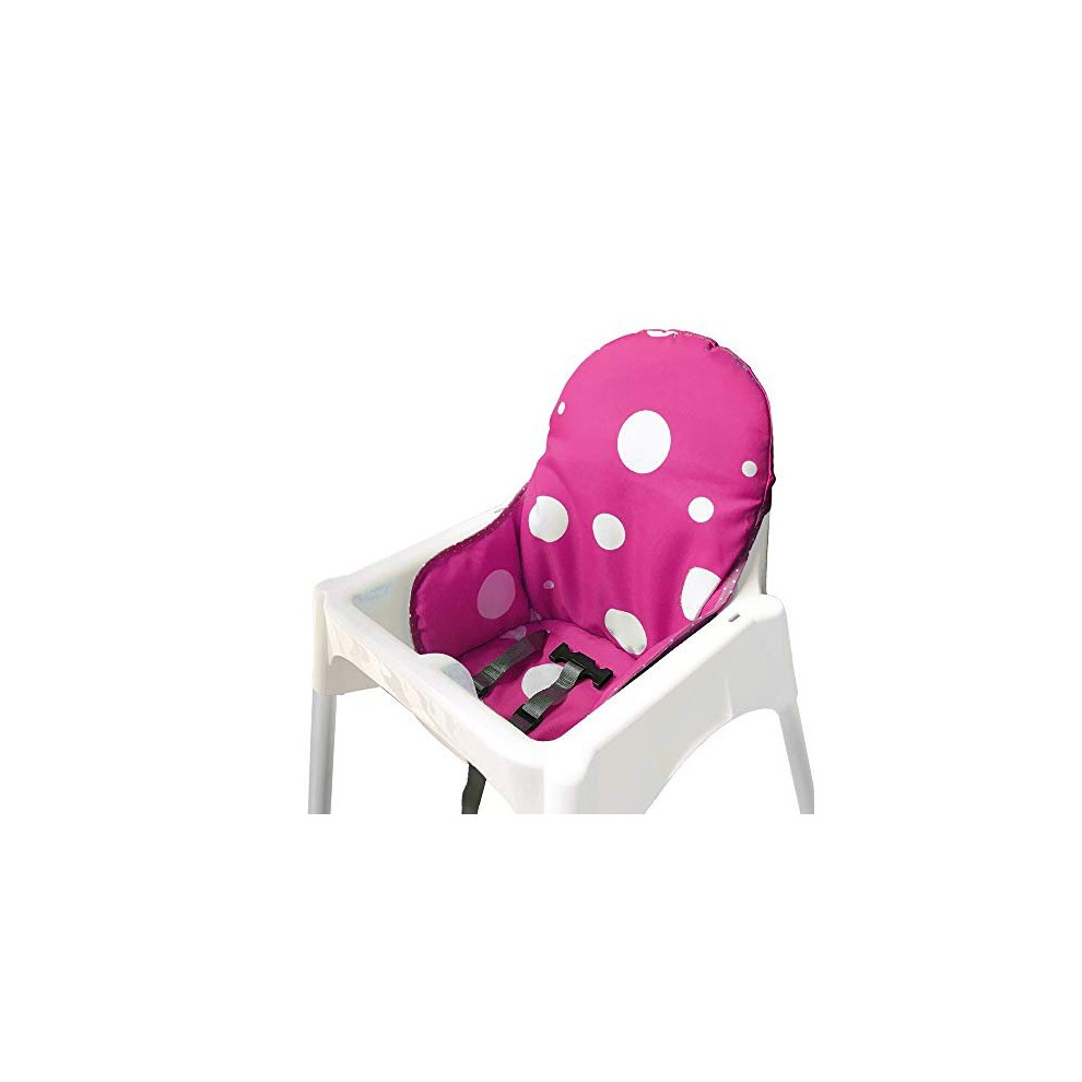 Zarpma Seat Covers Cushion For Ikea Antilop Highchairwashable Foldable Baby Highchair Cushion Cotton Padded Insert For Ikea Child Chair Purple