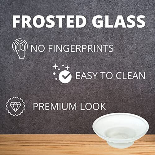 Glass Soap Dish Replacement Round Frosted Matt Glass 1