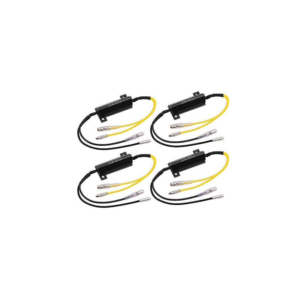 4Pcs 12V Motorcycle Led Flasher Turn Signal Indicator Resistor Adaptor Universal For Motorcycle Motorbike Scooter Quad Off Road 610877462506