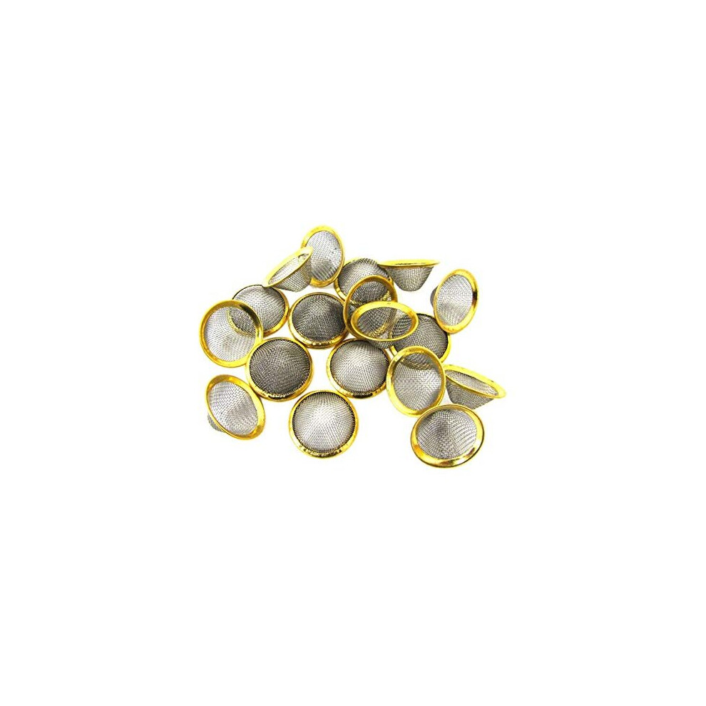 Fenny's Creation 20Mm Pipe Screens Gauzes Conical Steel Brass Pipe Bowl Metal Filters Pipes 20