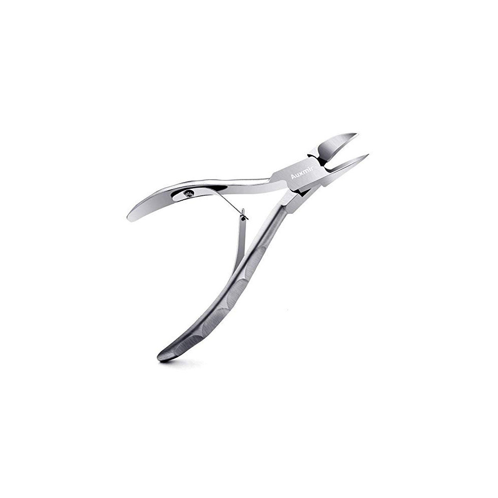 Auxmir Toenail Clippers Nail Clippers Stainless Steel Nail Cutters 5 Sharp Curved Nippers For Thick Nailstoenails Ingrown Toenails Safety Cover Included