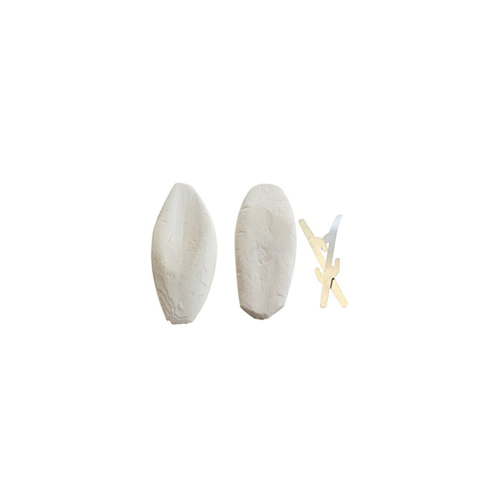 Emours Natural Cuttlefish Bone For Reptiles Tortoises Snails Birds And Animals 46 Inch Twin Pack Small