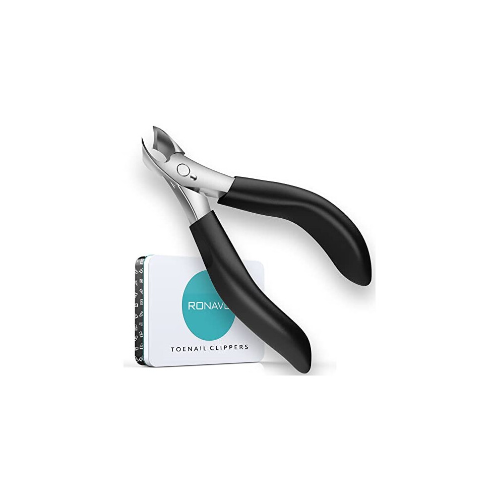 Ronavo Toenail Clippers For Thick Nails Heavy Duty Professional Thick Ingrown Toe Nail Clipper For Men Elderly Large Toenail Scissors For