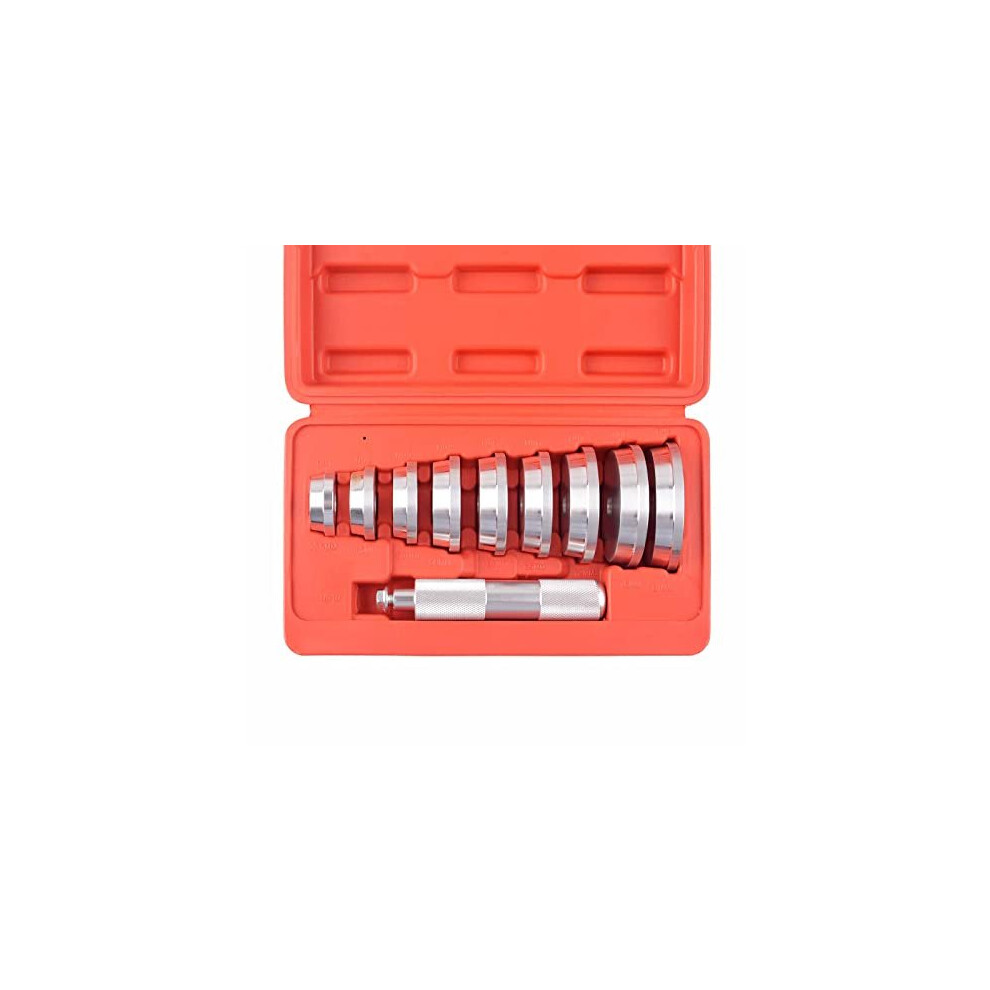 Metric Bearing Race And Seal Bush Driver Set 9 Discs Collar Axle Housing Master Universal Aluminum Bush Drive Seal Kit For Automotive Wheel Bearings 737123870585