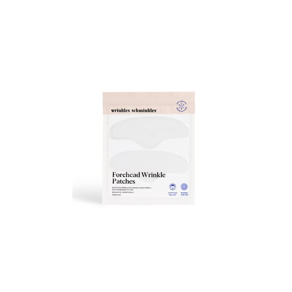 Forehead Wrinkle Pads Made in USA Two Reusable Hypoallergenic Silicone Pads for Removing Frown Lines Face Lift Overnight Wrinkle Remover