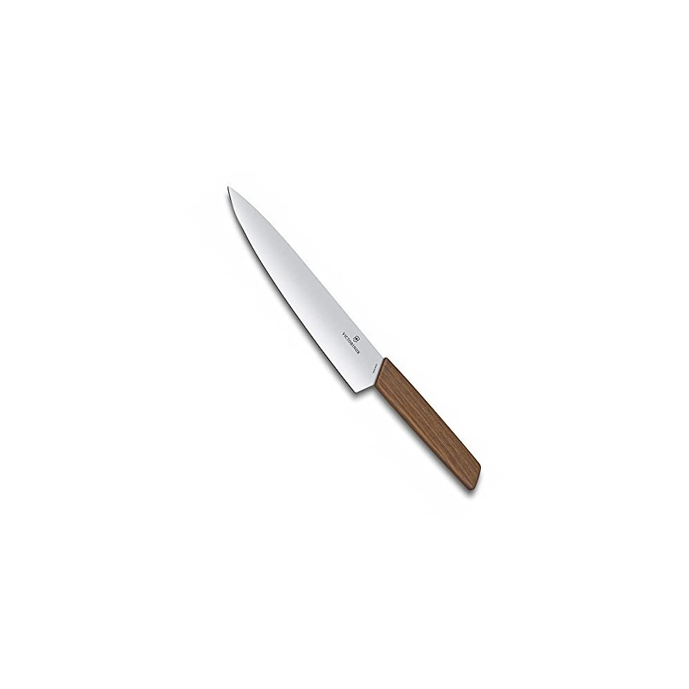 Swiss Modern Carving Knife 85 Walnut Wood