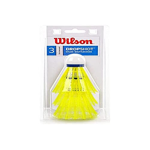Wilson Dropshot Clamshell Shuttlecocks Yellow One Size 3 Pack