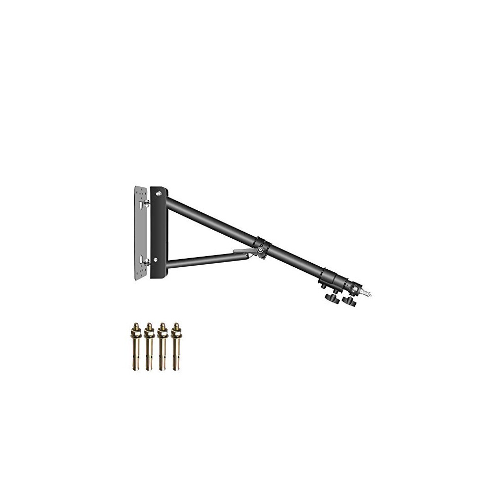 Triangle Wall Mounting Boom Arm for Photography Studio Video Strobe Lights Monolights Softboxes Umbrellas Reflectors180 Degree Flexible RotationMax