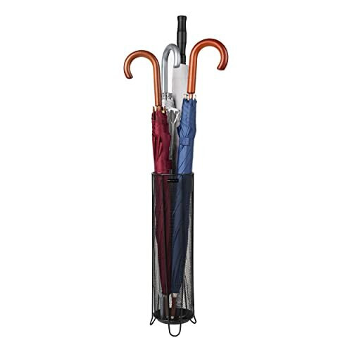 Thin Metal Mesh Umbrella Holder Black