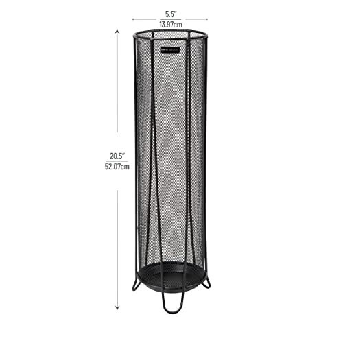 Thin Metal Mesh Umbrella Holder Black 2