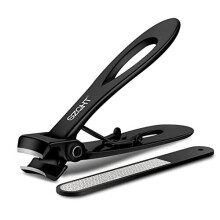 SZQHT Ultra Wide Jaw Nail Clippers LY-B – 2-Piece Set for Thick Toenails, Ingrown Nails, 15mm Jaw, Black