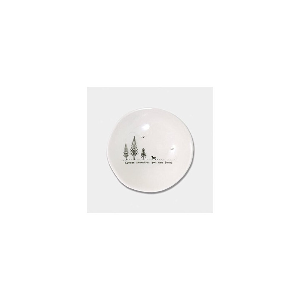 East Of India Always Remember Bowl White
