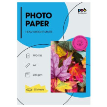 50 Sheets A4 Inkjet Matt Photo Paper 230gsm Super Heavy Instant Dry Low Glare PPD11050
