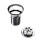 Bristan W BATH05 C Round Push Button Bath Waste Slotted C Chrome 1