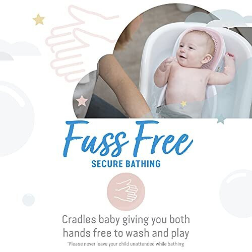 Soft Touch Mini Baby Bath Support Pink 1