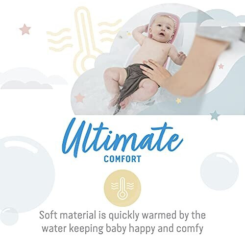 Soft Touch Mini Baby Bath Support Pink 2