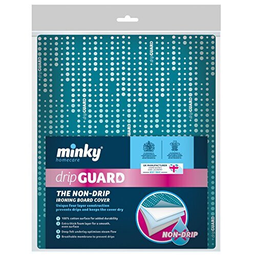 Minky Pro Steam Generator DripGuard Ironing Board Cover Green 122 x 38cm up to 122 x 43cm