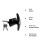 Garage Door Parts Black Powder Coated T Handle Lock Pattern Universal 2