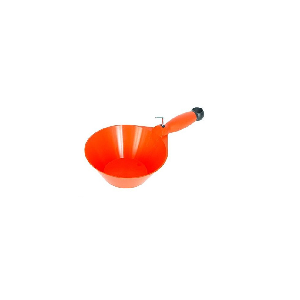 Orange PVC Plastic Scoop pan 170mm 669 Grain Powder Plaster Water Hand Tool 0217