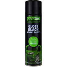 Professional Tough Durable Finish Spray Paint Gloss Black Wheel Paint 500 ml