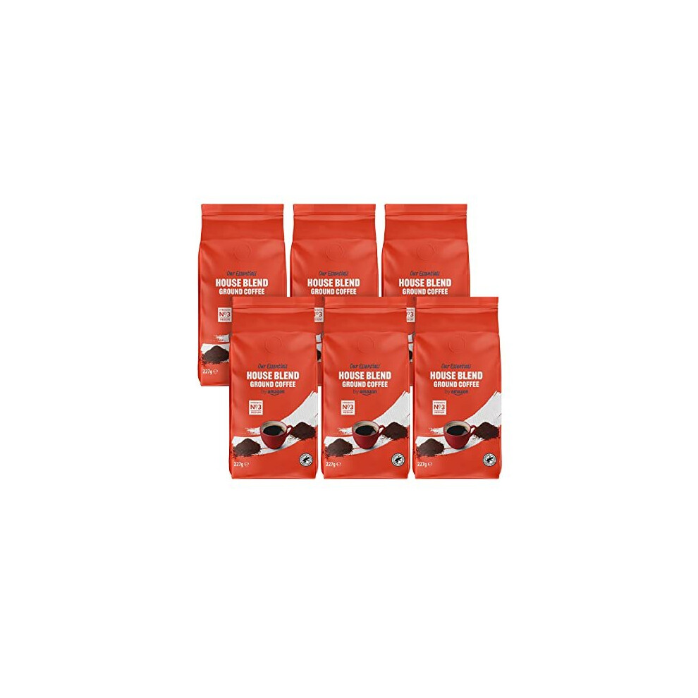 by Amazon House Blend Ground Coffee, Medium Roast, 1.36 kg (6 Packs of 227g)- Rainforest Alliance Certified - Image 3