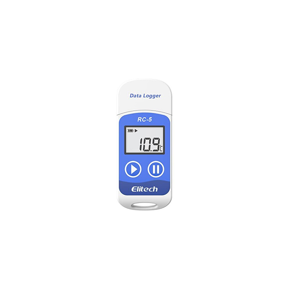 Elitech Temperature Data Logger Rc5 Reusable Temperature Data Recorder Usb 20 32000 Points Software For Mac And Pc With Calibration Certified