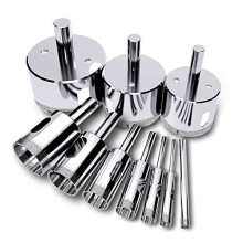 Tile Hole Cutter Set 10 Pcs Tile Hole Saw Diamond Drill Bit Diamond Hole Saw Remover Tools for Glass Porcelain Ceramic Granite Stone 450mm by AniSqui