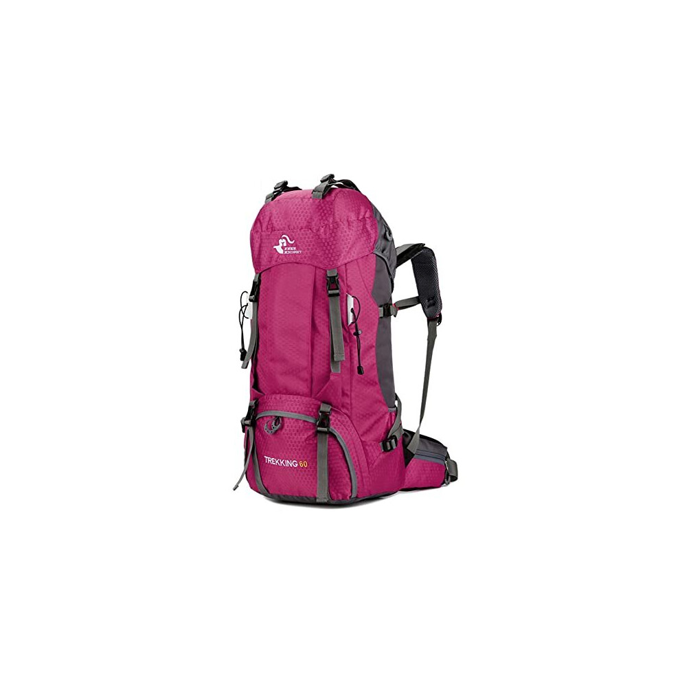 60L Waterproof Lightweight Hiking Backpack with Rain CoverOutdoor Sport Travel Daypack for Climbing Camping Touring