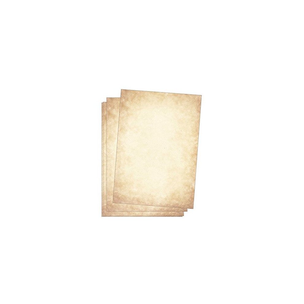 Premium Letter Paper Vintage Old Paper 50 Sheets DIN A4 120gsqm Motif Letter Paper Medieval Craft Paper Certificate Document Paper Optics Similar to