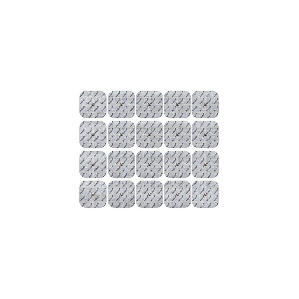 Axion 20 Electrodes Compatible With Compex Tens Ems Pads Easy Snap 5X5cm Button Connection 375Mm Brand Quality
