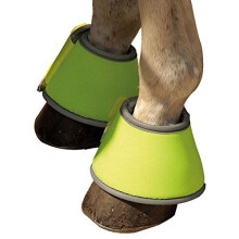 0 Rhinegold Reflective Fullyellow Over Reach Boots Yellow Full UK