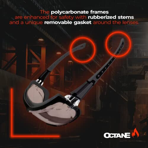 Γυαλιά Μοτοσυκλέτας Global Vision Padded Octane Γκρι Διαφανές Φακός 1