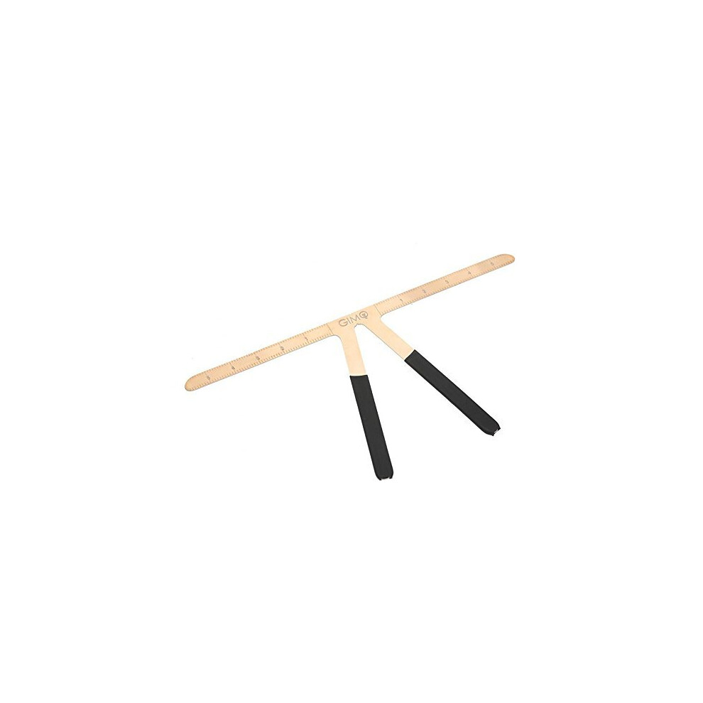 Sonew Tattoo Eyebrow Ruler Permanent Makeup Symmetrical Caliper Threepoint Positioning Grooming Shaper Reusable Measure Toolgold