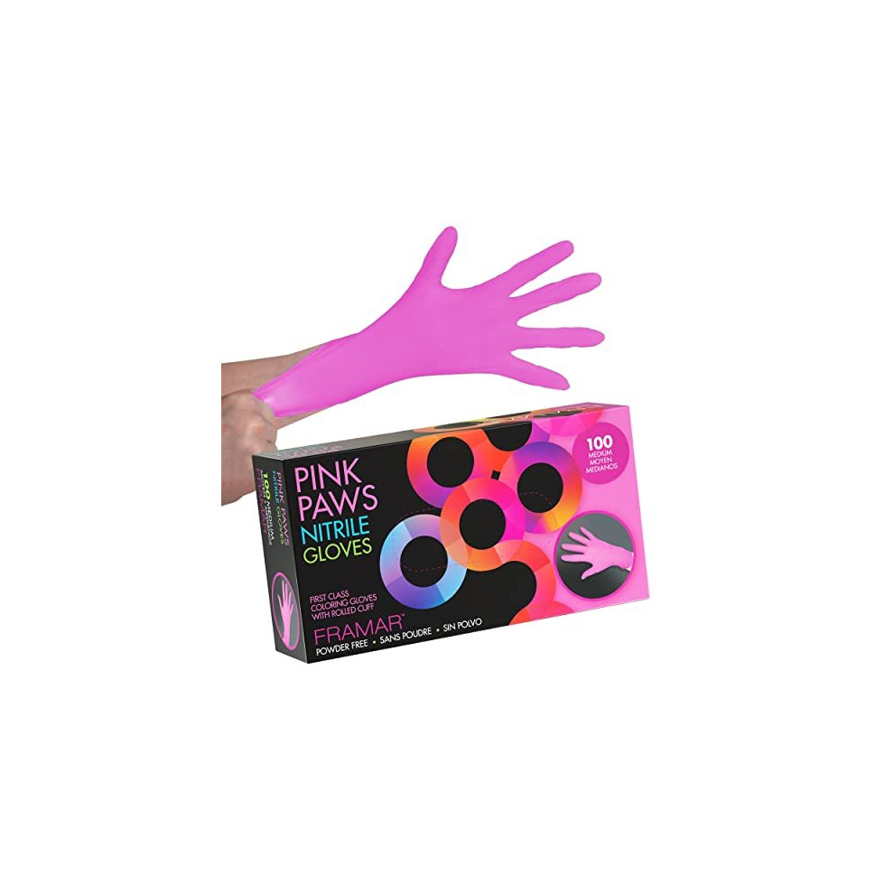 Pink Nitrile Gloves Medium Disposable Gloves Medium Non Latex Gloves Medium Latex Free Gloves Medium Garden Gloves Disposable Medium Pink Gloves