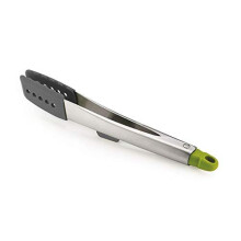 10162 12 inch Elevate Stainless Steel Tongs Grey Green