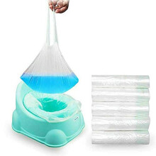Travel Potty Liners 50 PcsPack Kids Portable Potty Trainer Liners Disposable Traning Toilet Seat Bin Bags with Drawstring 1732 x 945Inch