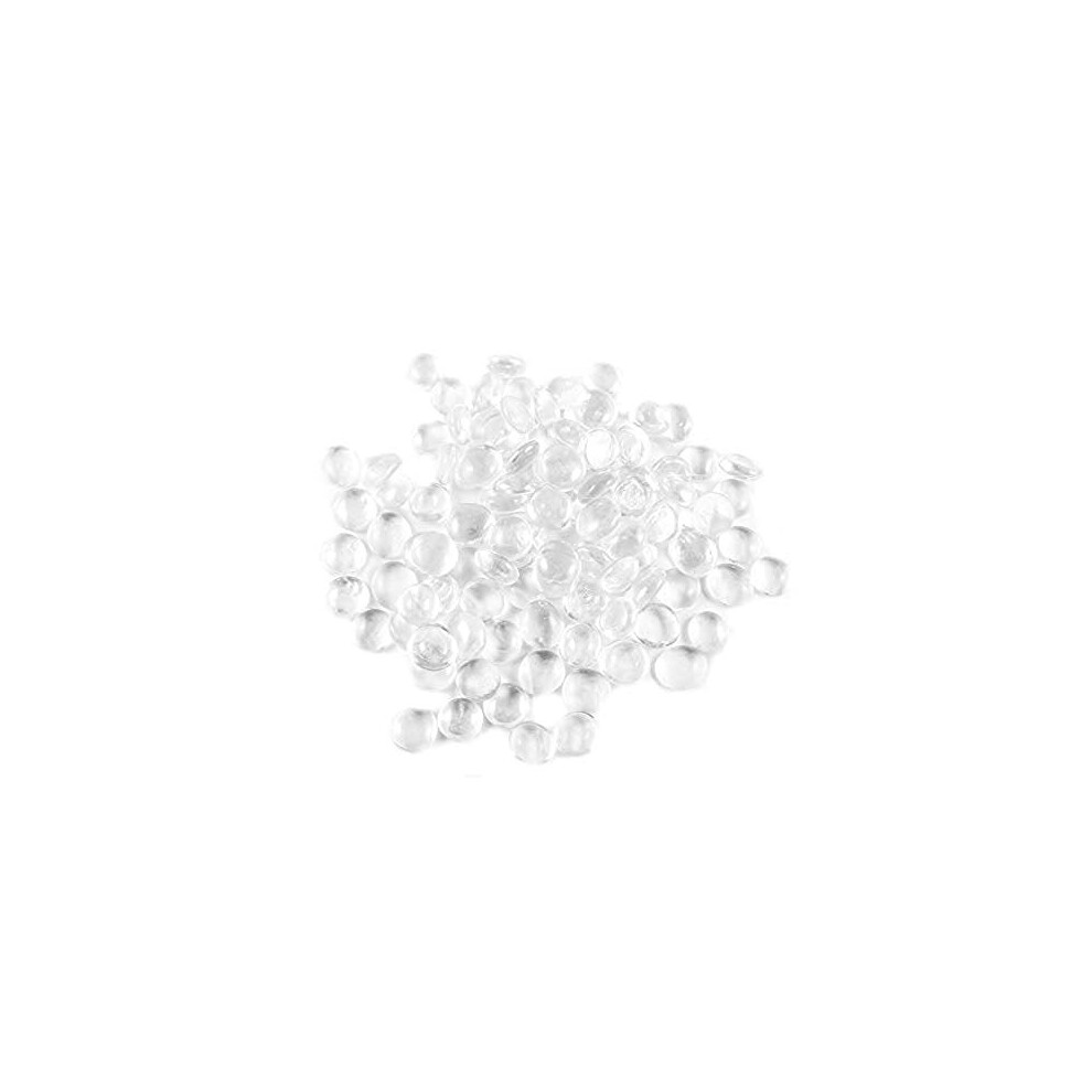 Decorative Glass Pebbles Stones Beads Rounded Stones Gems Clear170180PCS 0955KG