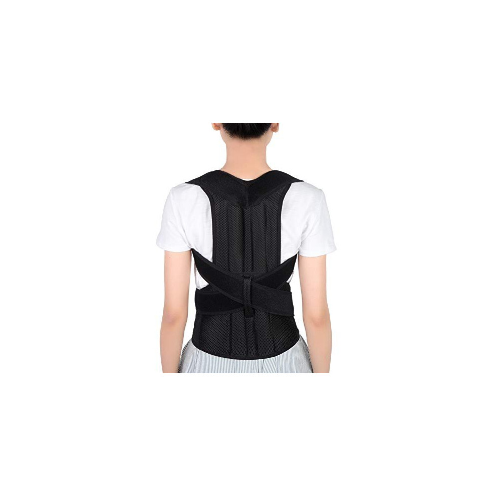 Back Brace Posture Corrector Adjustable Back Shoulder Lumbar Waist Support Belt for Men and Women Improve Posture Prevent Slouching Pain Relief size